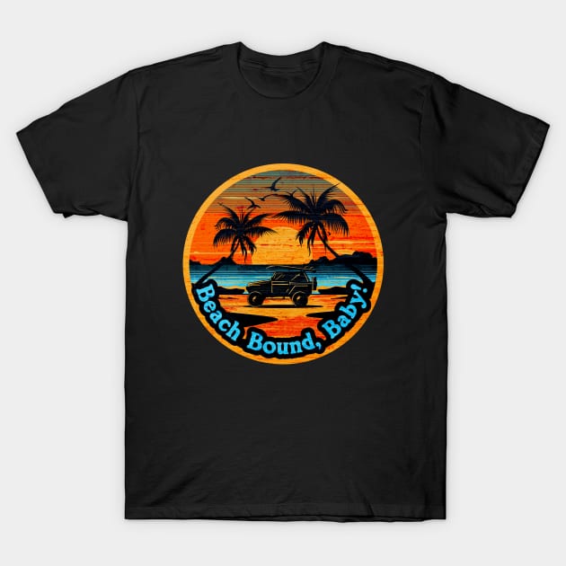 Beach Bound Baby T-Shirt by 5 Points Designs